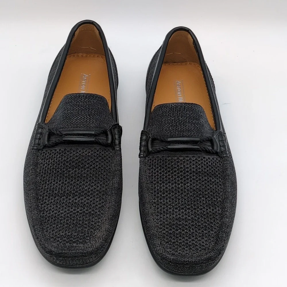 Aston Marc Shoes Mens Walk 02 Black 9.5‎ Driving Loafers Breathable Comfort NEW